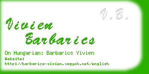 vivien barbarics business card